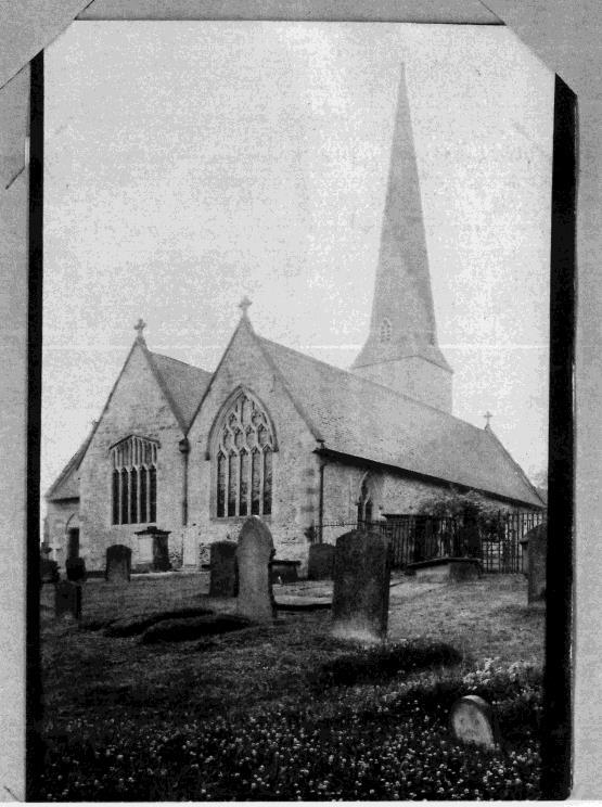 This view of the east end of the church was taken by the Royal Commission surveyors in 1927.