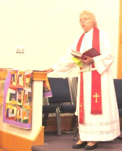 Call Process continued from page 1... During the worship service on October 29th, Pastor Tavela blessed the quilts made by GLC s WELCA members for Lutheran World Relief.