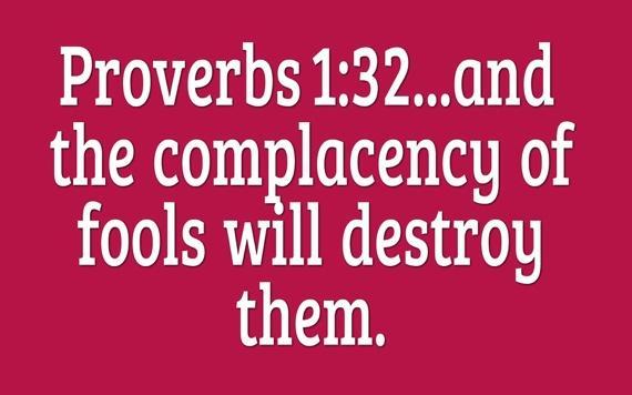 linen garments and thirty  Proverbs 1:32 32 and the complacency