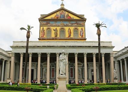 proceed tours to visit St Paul s Basilica Outside the Walls and Chiesa Al Martirio Di S.