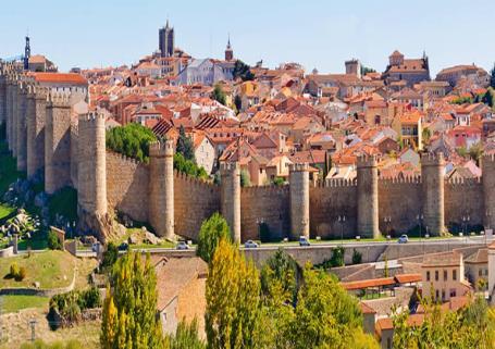 15 OCT (Mon)/DAY 09: BURGOS AVILA SALAMANACA (B/L/D) Breakfast in the Hotel. Check out and Continue to Avila (262 Km/3hrs) Upon arrival, start the tour: Avila - Hometown of St Theresa of Avila.