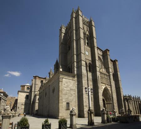 The Cathedral of Avila - is a strong, fortress-like cathedral adjoining the famous medieval walls of Ávila.