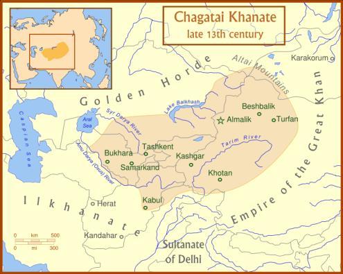 After Chinggis Khan 1. Khanate of Chaghatai (Central Asia) 2.