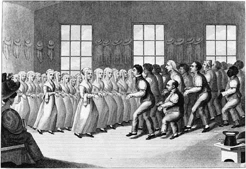 Cults The Shakers Ann Lee 1774 The Shakers used dancing as a worship practice Shakers practiced celibacy, separating the sexes as far as practical Shakers worked hard, lived