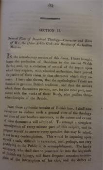 (includes Section II General View of Druidical Theology Character and Rites of Hu, the Helio-Arkite God the Bacchus of the heathen Britons) London: Printed for J. Booth. 1809 (Pp.