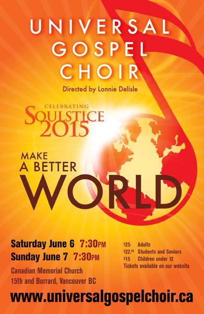 Community News The Universal Gospel Choir invites you to 2 performances of uplifting, joy-filled choral music to inspire a better world through singing!