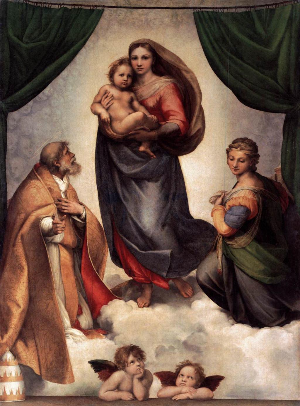 The Sistine Madonna, by Raffaello Sanzio, 1513-14 PRAYER & WORSHIP Mass of Anticipation: Saturday, 5:15 p.m. Sunday Mass: 7:30, 9:00 and 10:30 a.m. (English); 5:00 p.m. (Spanish) Daily Mass: Monday, Tuesday, Wednesday and Friday, 7:00 a.