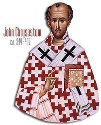 John Chrysostom (347-407) golden mouth great preacher Led Greek church