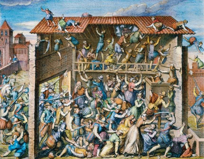 The massacre of worshipping Protestants at Vassy, France (March 1, 1562), which began the French