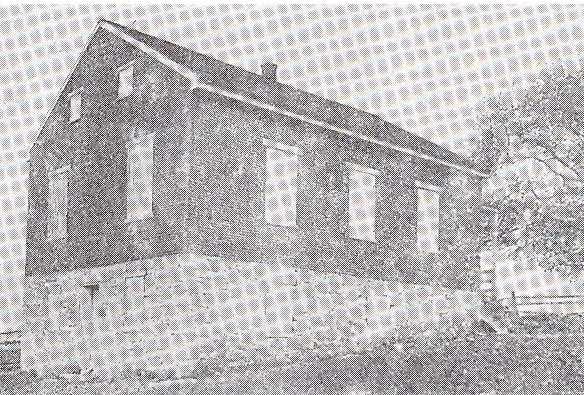 once a UB church at Brushtown, a short distance south on route 233, erected in 1875 and sold in 1916. Only a few foundation stones remain. Churchtown - 1849:11/4, 1851:11/26.