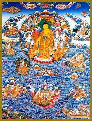 P a g e 16 Nov 20 Buddha Day: Descent From Tushita (Lhabab Duchen) Buddha Shakyamuni is said to have travelled at the age of forty-one to Tushita heaven, where he spent one rainy season giving