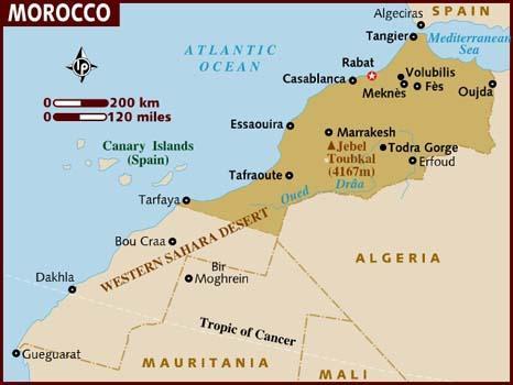 Map of Morocco Terms & Conditions BOOKINGS AND PAYMENTS 1. A deposit of Rs 20,000 per person will be payable by 15th June 2018.