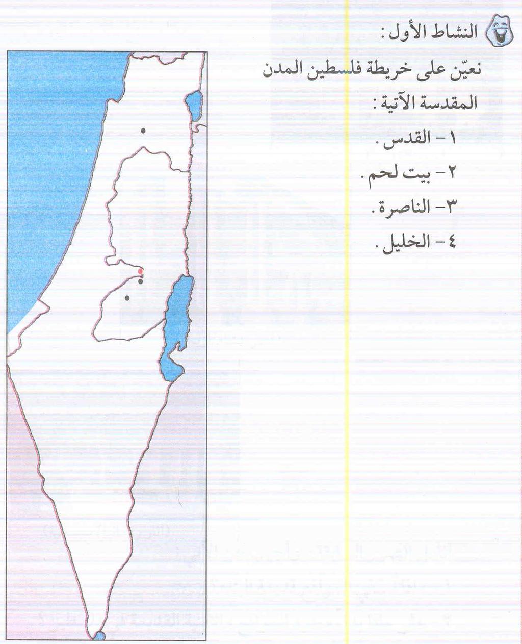 The most famous [city] ports of the Arab homeland Haifa and Gaza in Palestine Geography of the Arab Homeland, Grade 9 (2003) p.