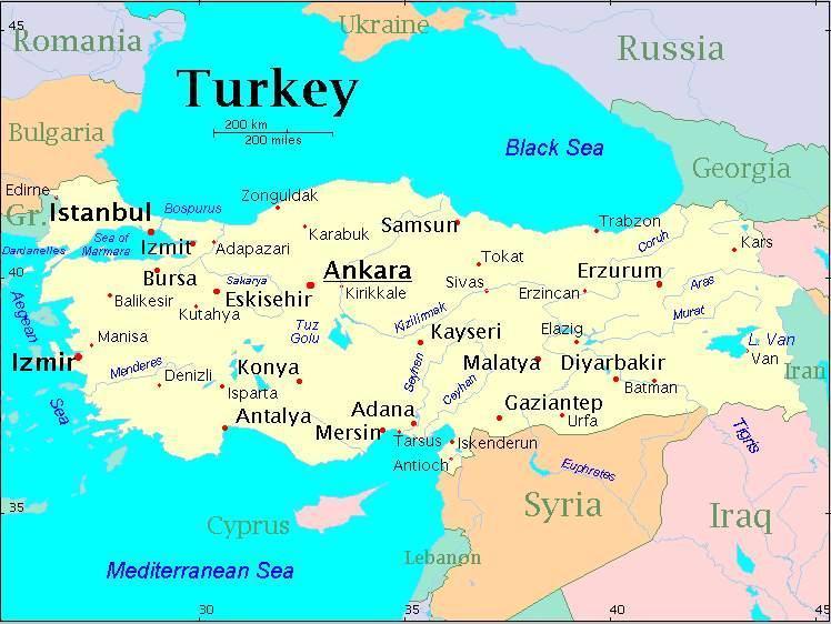 Asia Borders strategic waterways The Anatolian