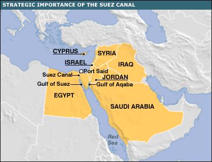 The Suez Canal The canal runs northsouth across the Isthmus of Suez in