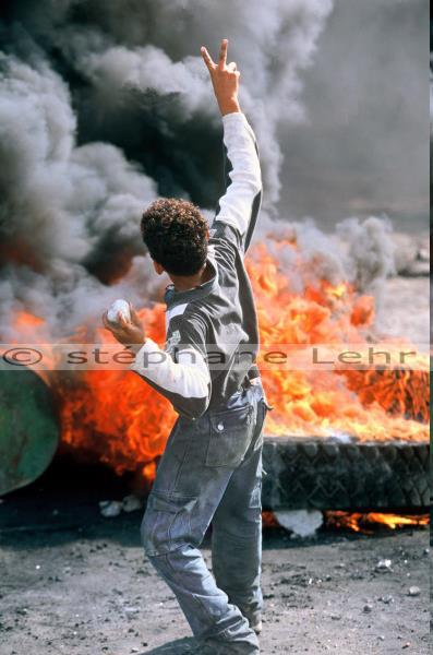 The violence of the Intifada was marked by stone-throwing and the use of homemade explosive devices