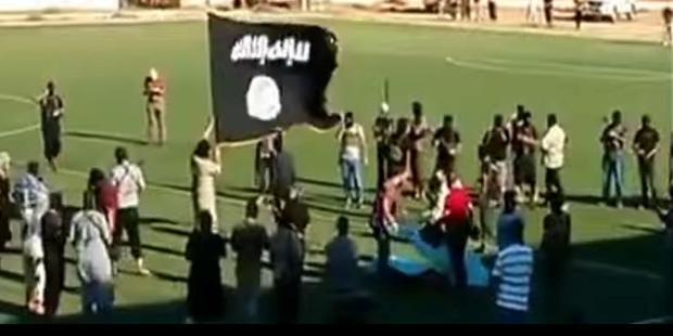 Week of 17 August 2014 Derna Released on 20 August 2014, a video shows an execution-style killing by an armed group at a football stadium in eastern Libya.