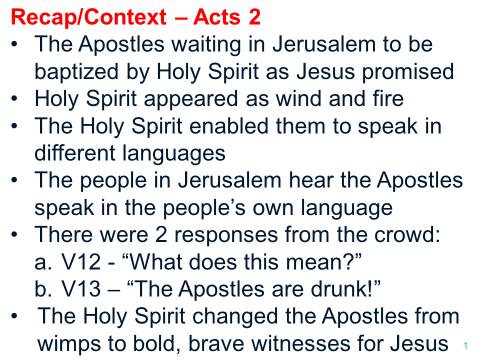 1 What is church (Acts 2:42-47) Café Church 19-Nov-17 Intro There are Bibles on the tables, there s an outline to take notes, and there are