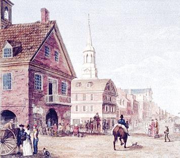 3. Life in Cities Click to read caption In 1750, one colonist out of 20 lived in a city. Compared to the quiet farm life, cities were exciting places. The heart of the city was the waterfront.