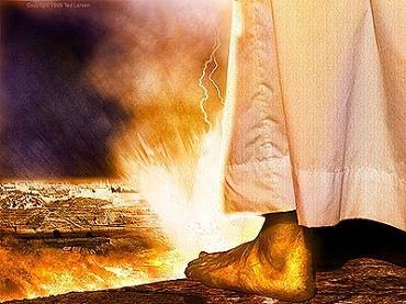4. His feet are like pillars of fire This is a picture of Christ s judgment.