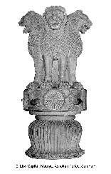 Saranath as the Nation's symbol, while Government of