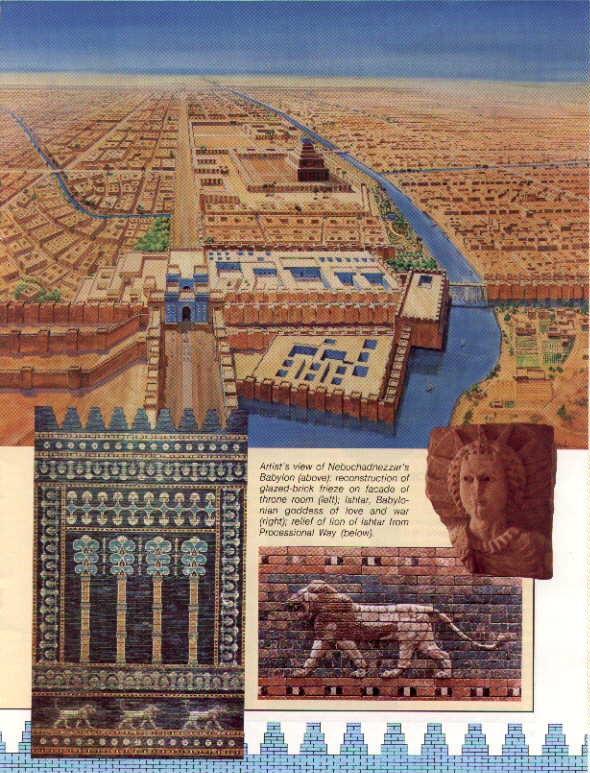 The ancient city of Babylon,