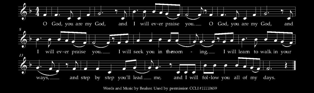Please STAND, as able, and join in singing, The Gospel Procession Step by Step Beaker The Holy Gospel Matthew 25:1 13 The Holy Gospel of our Lord Jesus Christ according to Matthew.