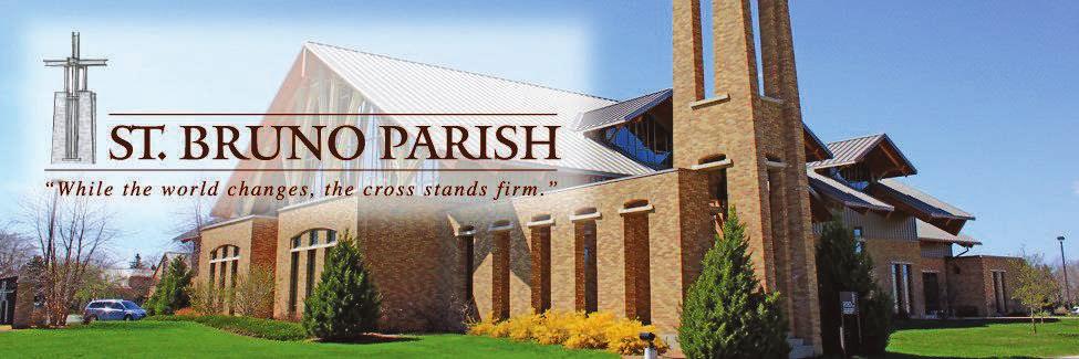 PALM SUNDAY MARCH 25, 2018 M S St. Bruno Parish is a community of people sharing a common faith in the teachings of the Catholic tradi on.