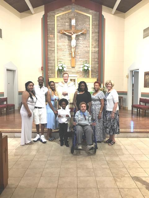 Thank You! Fr. Owen was privileged to Baptize Melody s grandson Julius. His family, from both Florida & NJ, came together to celebrate.