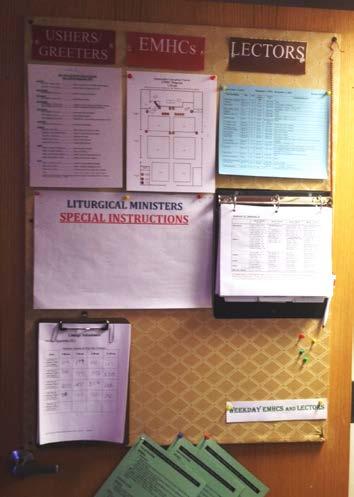 ALERT Messages for All Liturgical Ministers with special instructions posted as