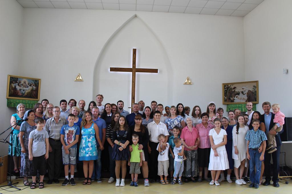 Members of the Lutheran mission in Costa Rica take part in