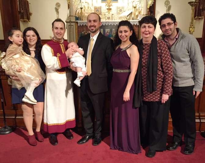 Sts. Vartanantz Church welcomes Zakary Fernandes son of Mark and Nazik (Panosyan) Fernandes Baptized November 19,