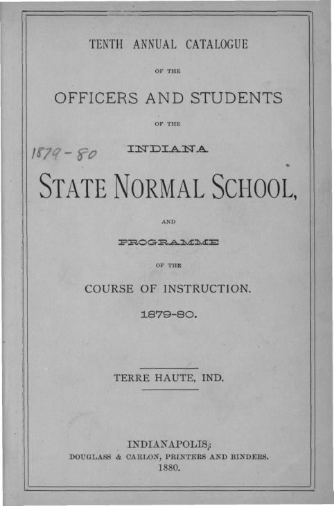 TENTH ANNUAL CATALOGUE OF THE OFFICERS AND STUDENTS OF THE STATE NORMAL SCHOOL, AND :E=:^oG^-^:fcv :!