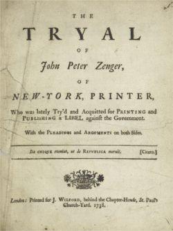 The Colonial Press Hand operated printing press Pamphlets, leaflets, journals more than books John Peter Zenger Case