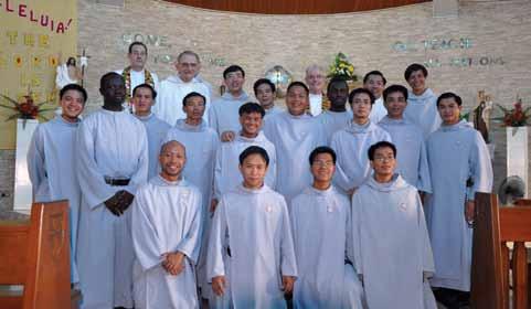 Celebrating Servants of the Paraclete Profession of 1st vows, renewal and final vows, the men are welcomed into the community at the House of Formation in Tagaytay City, Philippines.