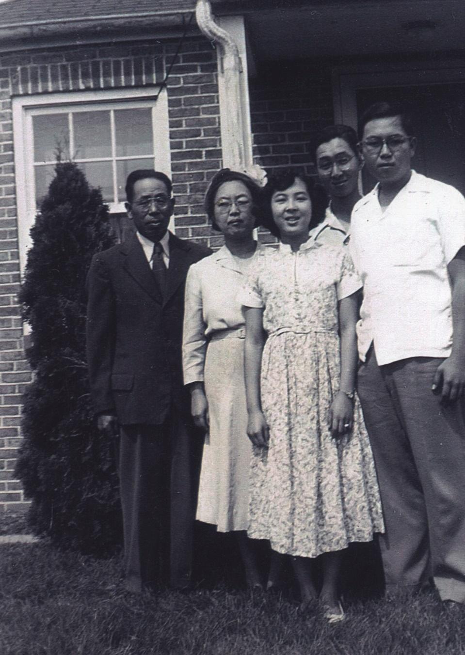 The Sakimura Family A fter losing their home and flower shop in California during the second World War, the Sakimura family was invited to Messiah College by President C.N.
