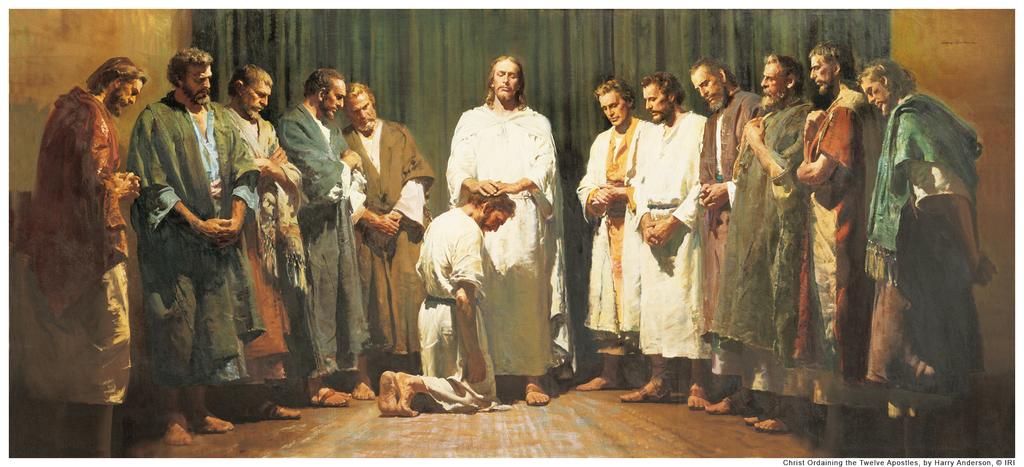 During His mortal ministry, the Savior called, ordained, and commissioned twelve Apostles. He conferred priesthood keys upon them, and they received a witness of His divinity.