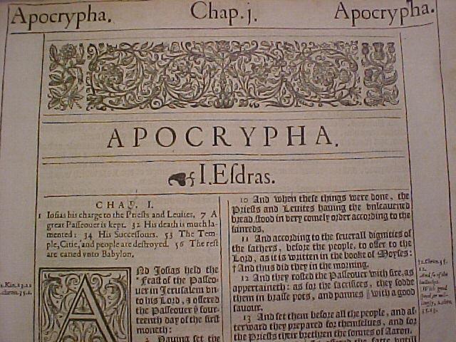 What's so Apocryphal About the Apocrypha?