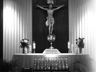 On the third Tuesday of the month, there will be a Rosary Holy Hour with Benediction. All are most welcome to join us.