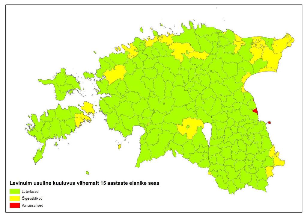 2011. aasta rahvaloenduse järgi oli Eestis 2896 vanausulist. Kokku on Eestis 11 kogudust, neist 9 on Peipsi ääres, ülejäänud Tallinnas ja Tartus (Pae 2014).