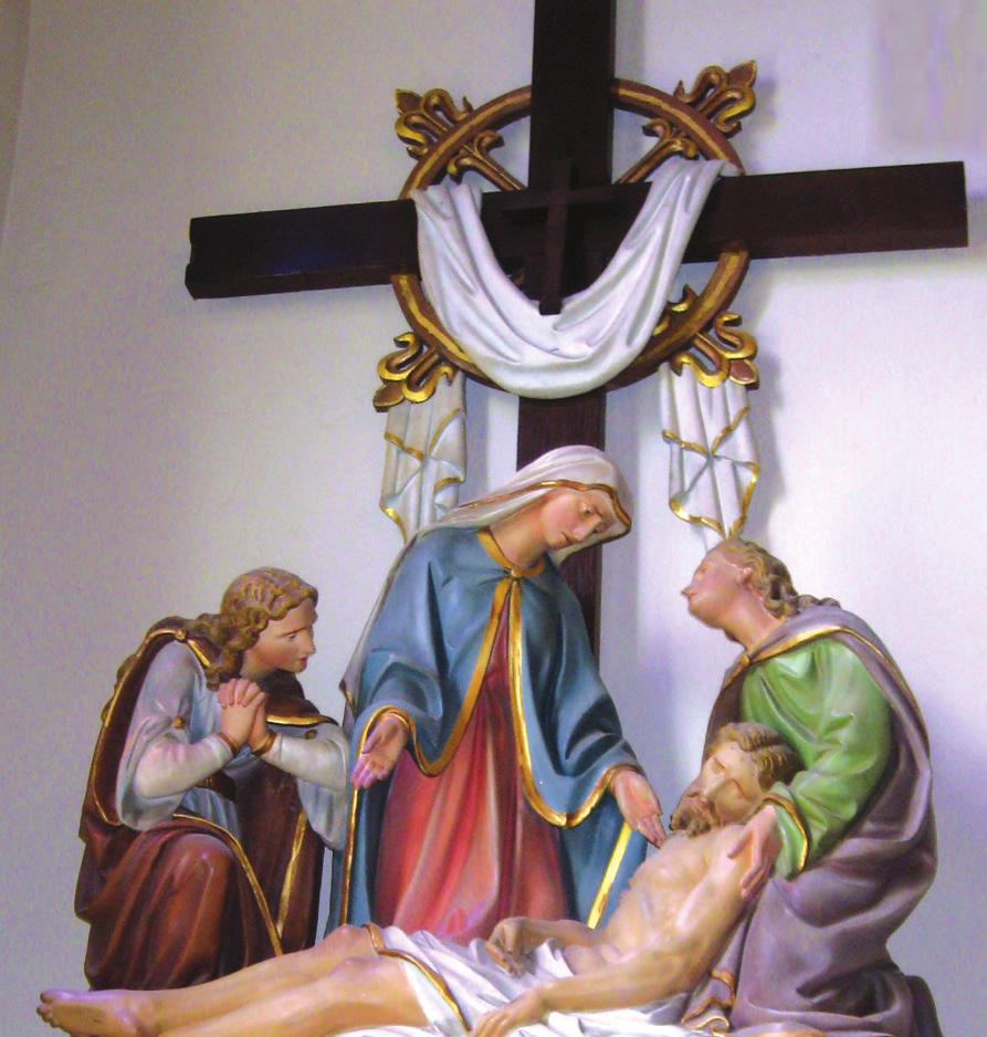 13 Jesus is taken down from the cross LORD, HAVE MERCY ON THOSE WHO HAVE DIED: As the body of Jesus was taken down from the cross, he was placed into the loving arms of the woman who welcomed him