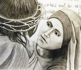 the THird station: jesus Meets His Mother John 19:26-27 When Jesus saw his mother there, and the disciple whom he loved standing nearby,