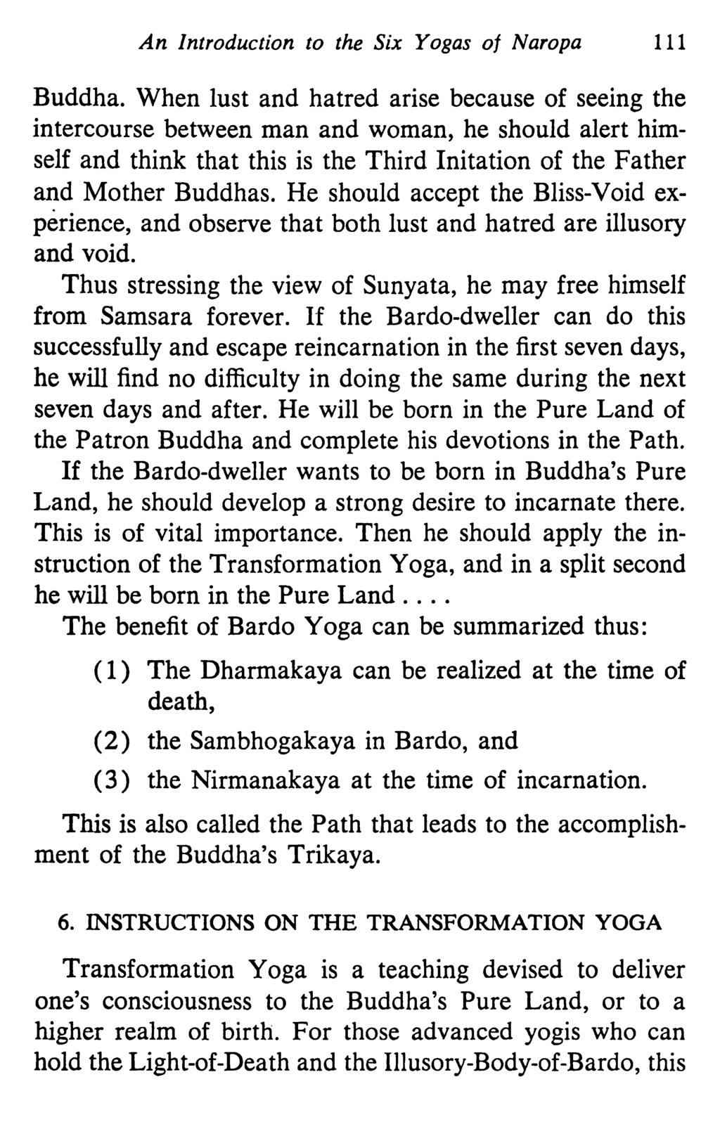 An Introduction to the Six Yogas of Naropa 111 Buddha.