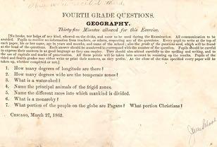 Geography Qiz that was given to Forth