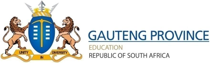 GAUTENG DEPARTMENT OF EDUCATION Policy on