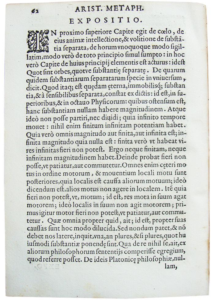 Antonius Medus Metaphysicae Aristotelis libri XII capitis VIII expositio (1598) 605 Slika 10.