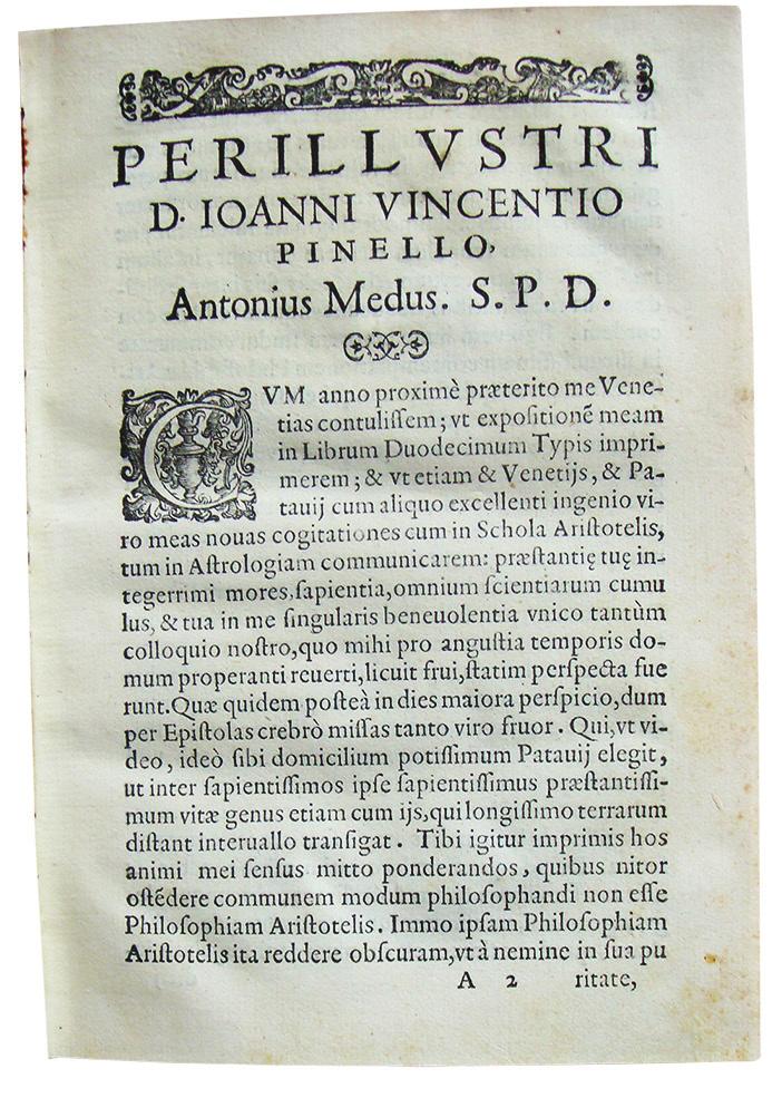 Antonius Medus Metaphysicae Aristotelis libri XII capitis VIII expositio (1598) 587 Slika 1.