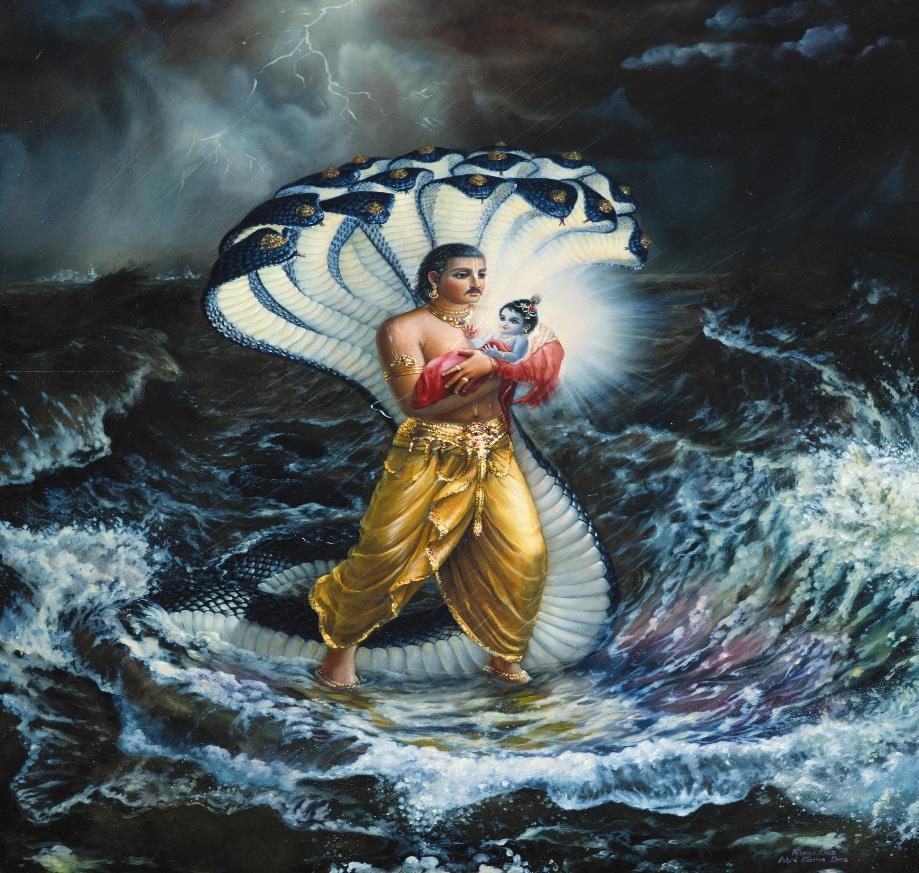 A demonic person kidnapped 16,100 girls and Krishna came to their aid, because He is a savior.