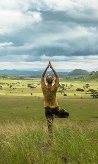 With views of the majestic Mount Kilimanjaro, from the volcanic Chyulu Hills (Ernest Hemingway s Green Hills of Africa), these two four-night yoga Wild Studios will be conducted at Great Plains