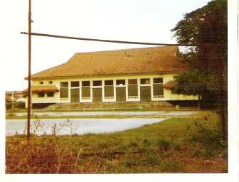 The tennis court in Dar where I learnt to ride my new bicycle